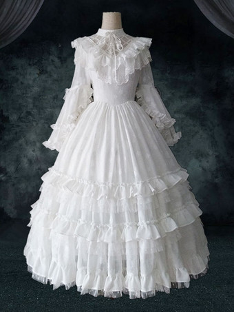 クラシックロリータドレス 4セット フリル 長袖　スウィートロリータ ワンピースドレス