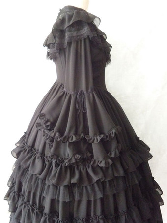 クラシックロリータドレス 4セット フリル 長袖　スウィートロリータ ワンピースドレス