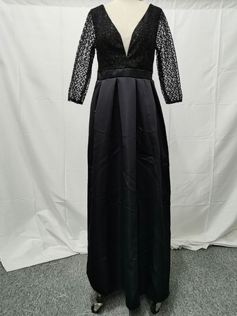 ライトスカイブルーのバースデーパーティードレス Vネック ハイスリット ルーシュ プロムドレス