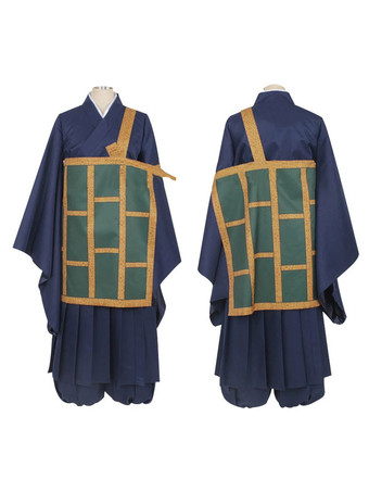Jujutsu Kaisen Geto Suguru Cosplay Costume Dark Navy Japanese Kasaya Anime Costume Full Set