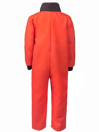 Kids Astronaute Costumes Costumes Blanc Jumpsuit Hotte 2 pièces Ensemble de polyester Fibre Enfants Costume Cosplay Ensemble complet