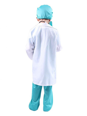 Costumes pour enfants docteur Cosplay capuche pardessus pantalon ensemble 3 pièces Costume d'halloween pour enfants