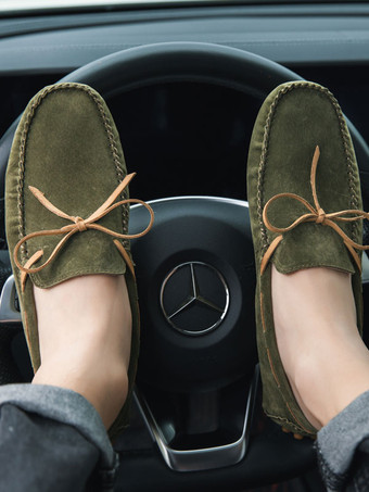 メンズ ベルギーローファーシューズ インクブルー ファッション スエードレザー スリッポン カジュアル フラットシューズ