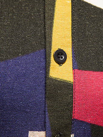 Camisa casual de hombre Cuello alto Camisas de hombre negras estampadas clásicas