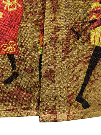 Camisa Casual para Hombre Cuello de Turndown Casual Artwork Amber Men '' s Shirts