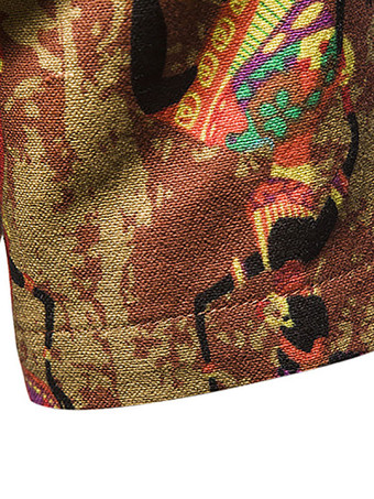 Camisa Casual para Hombre Cuello de Turndown Casual Artwork Amber Men '' s Shirts