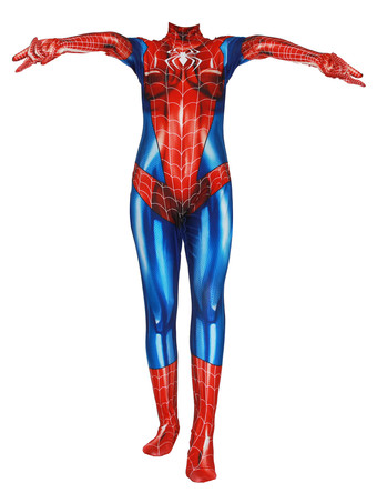 Marvel Cosplay Spider Man Spider Women Gwen Cosplay Costume Blu Rosso Lycra Spandex Tuta Costume da film
