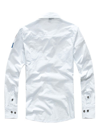 Casual Shirt For Men Turndown Collar Casual Asymmetrical Patchwork Hunter Green Men's Shirts