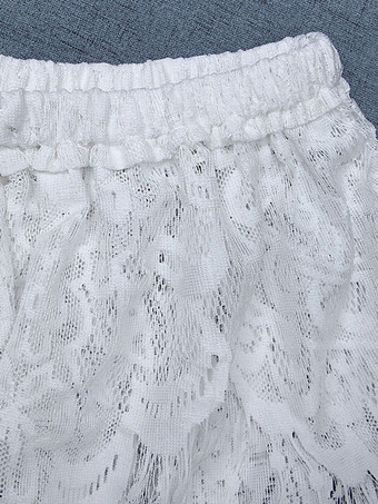 ツーピースセット カバーアップ ホワイト レース Vネック 長袖 夏 ビーチウェア レディース 2025