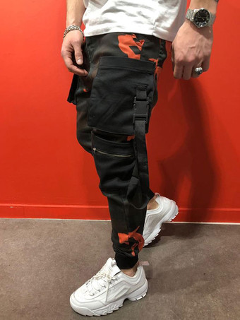 Pants For Men Casual Camouflage Yellow Men's Pants