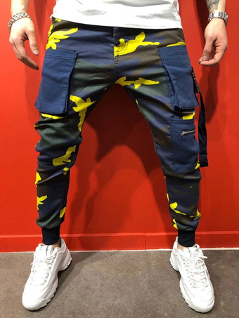YellowPants For Men Casual Camouflage Yellow Men's Pants