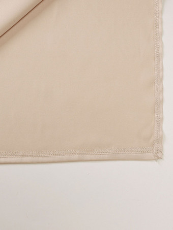 誕生日パーティードレス ライトアプリコットストラップ ネックスプリットフロント ノースリーブ 非対称セミフォーマルドレス