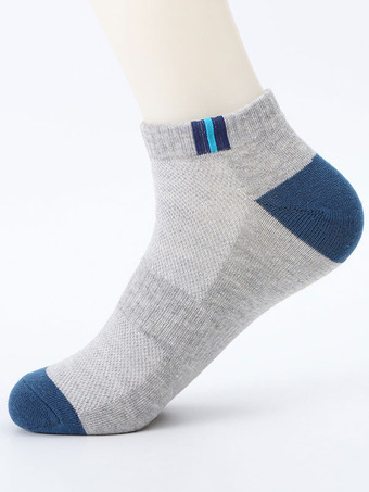 Dark Navy10 PCS Men's Cotton Mesh Boat Socks Breathable Sweat-Absorbent Waist Sports Socks