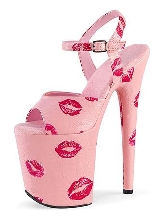Women's Peep Toe Sexy Heels Platform Ankle Strap Sky High Heel Sandals -  Milanoo.com