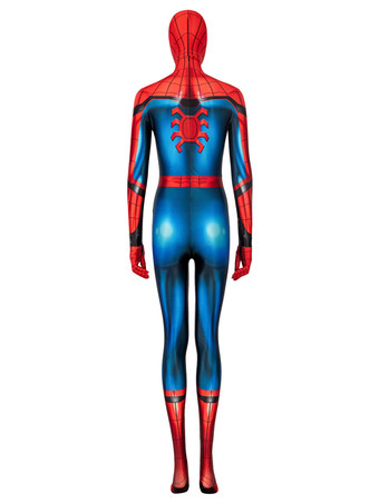 スパイダーマン コスチューム 大人用 ファー・フロム・ホーム レッド フルボディ キャットスーツ ゼンタイ ライクラ スパンデックス マーベル コスプレ衣装