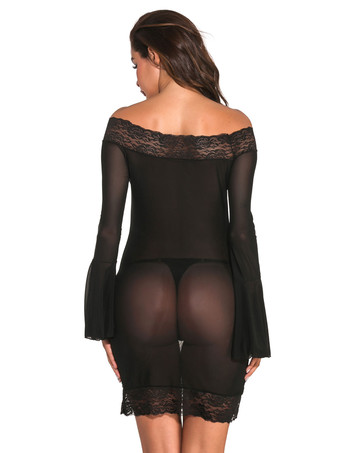 女性のためのシュミーズローズレースレースバックレスランジェリー