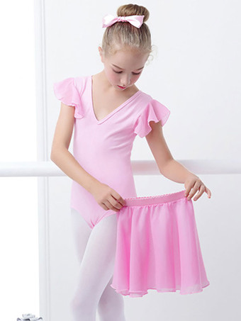 バレエドレスバイオレットレディースキッズバレリーナプリーツアートワークシェーピングライクラスパンデックススカートセットパフォーマンスウェア