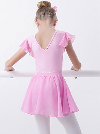 バレエドレスバイオレットレディースキッズバレリーナプリーツアートワークシェーピングライクラスパンデックススカートセットパフォーマンスウェア