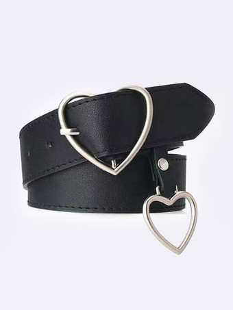 ブラック 女性のためのファッションベルトナイトアウトリベット赤帯