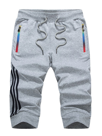 Shorts pour hommes bloc de couleur taille élastique été quotidien décontracté bleu profond shorts pour hommes