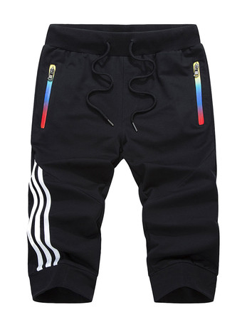 noir Shorts pour hommes bloc de couleur taille élastique été quotidien décontracté bleu profond shorts pour hommes