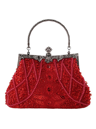 rouge Sac à main de mariage