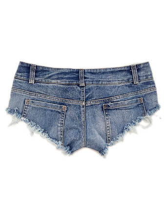 女性用ショーツレトロボタンデニム