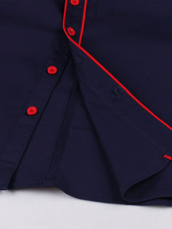 1950年代オードリー・ヘップバーン風　ヴィンテージドレス　ターンダウンカラー　半袖　二次会　お呼ばれ　発表会　ロカビリーワンピース