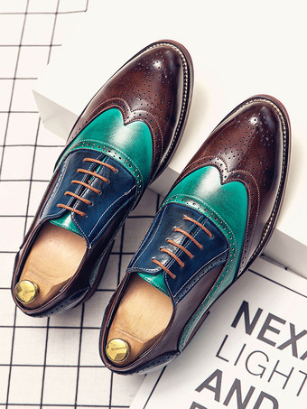 メンズ ウィングチップ オックスフォード プロム ウェディング ドレスシューズ