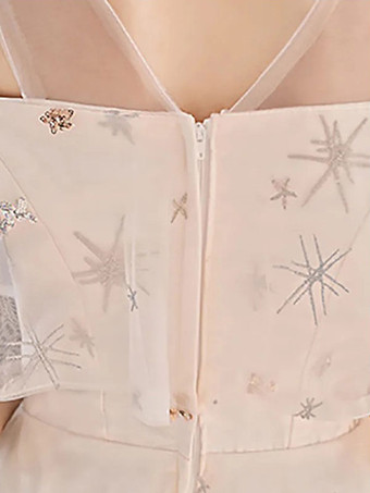 ウエディングドレスライトグレーレースイリュージョンネックラインボールガウン半袖フリルページェントドレス