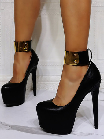 Women's Ankle Cuff Platform Stiletto Heel Ankle Boots