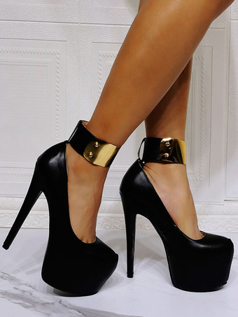 Women's Ankle Cuff Platform Stiletto Heel Ankle Boots