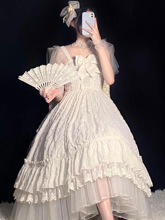 Best White-Ruffle-Lolita-Dress - Buy White-Ruffle-Lolita-Dress at