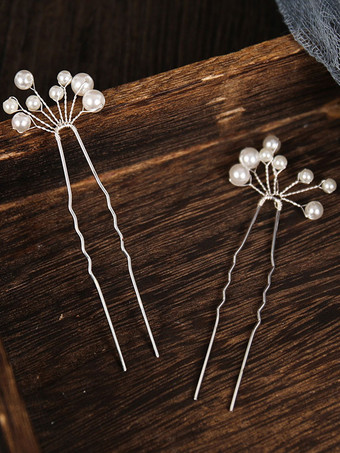 結婚式のかぶとホワイトメタルブライダルヘアアクセサリー