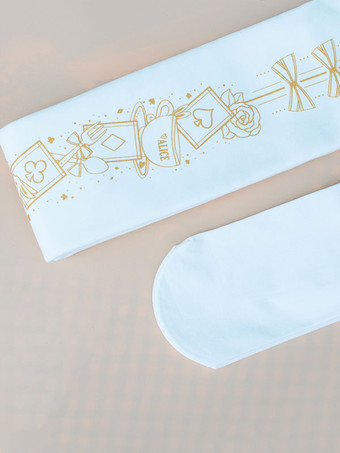 ホワイト サルーンガールストッキング漫画ホットスタンピングパターンニーハイソックス