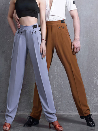 ラテンダンスコスチュームブラックユニセックスライクラスパンデックスパンツラテンダンサーダンスコスチューム