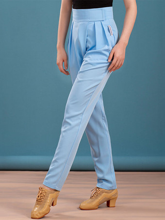 女性ラテンダンスパンツライトブラウンライクラスパンデックスパンツダンスコスチューム