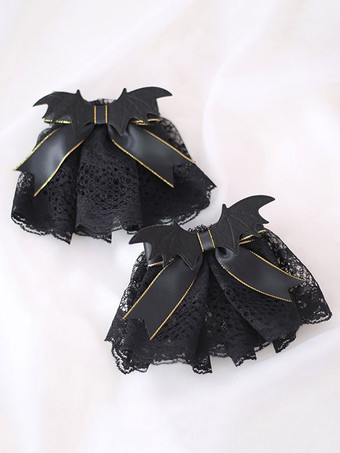 ゴシックロリータブラックボウポリエステルファイバーオーバースリーブボウその他のロリータアクセサリー