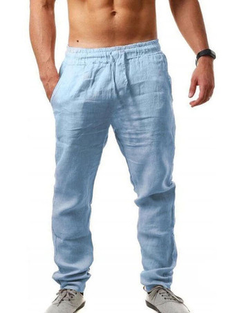 bleu ciel clairPantalon Homme Chic Taille Naturelle Droite Kaki Pantalon Homme