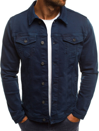 Azul marino oscuro  Chaquetas y abrigos de hombres Chaquetas para hombres Chaquetas para hombres Chic Black Royal Blue Moda