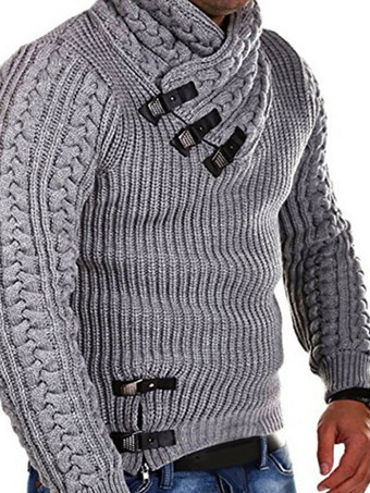 GrisPulls Homme Pulls Tricots Bijou Hiver Blanc Gris