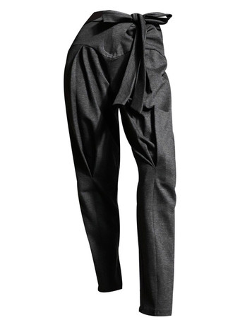 女性社交ダンスコスチュームディープグレーポリエステルパンツダンスウェア