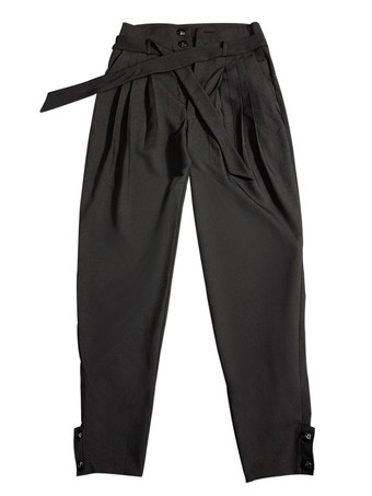 男性ラテンダンスパンツ黒ポリエステルボトムス大人のダンスウェア