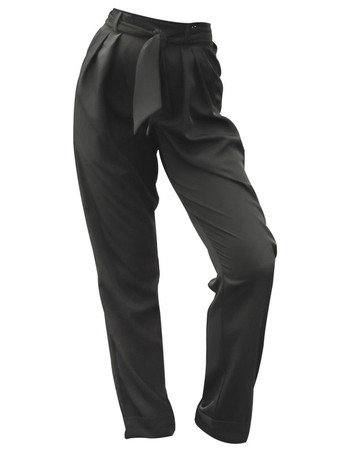 社交ダンスコスチュームブラックユニセックスボトムスポリエステルロングパンツダンスウェア