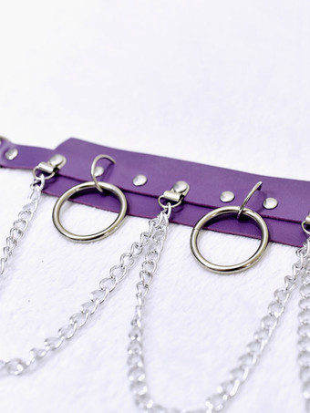 ロリータメタル ネックレス メタルディテールメタリック ロリータアクセサリー ブラック