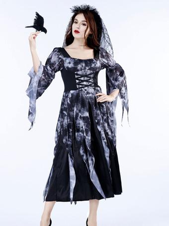 Lady in Black Women's Ghost Costume