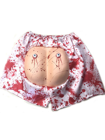 レッド ハロウィン 大人の赤目ボールの装飾のためのハロウィーンの怖いコスチュームポリエステルファイバーショーツホリデーコスチューム