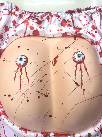 ハロウィン 大人の赤目ボールの装飾のためのハロウィーンの怖いコスチュームポリエステルファイバーショーツホリデーコスチューム