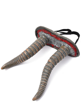 ラクダ色 ハロウィン 大人のライトグレーのポリエステル繊維悪魔の帽子のハロウィーンの怖い装飾休日の装飾