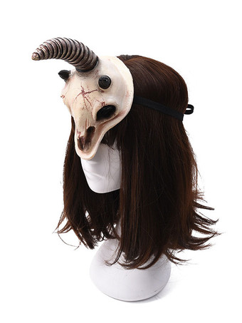 ハロウィン 大人のライトグレーのポリエステル繊維悪魔の帽子のハロウィーンの怖い装飾休日の装飾